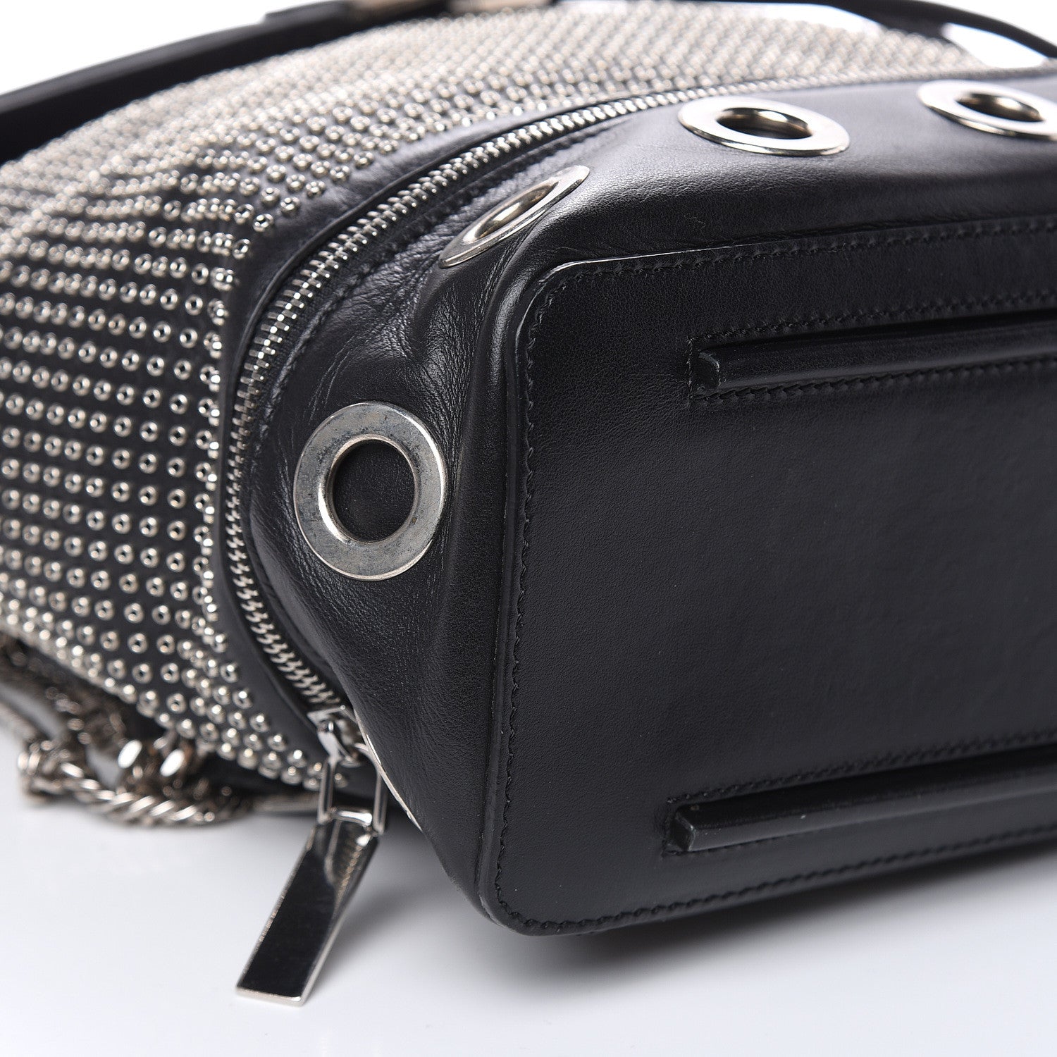 Alexander McQueen Calfskin Grommet Backpack Black 9 of 12