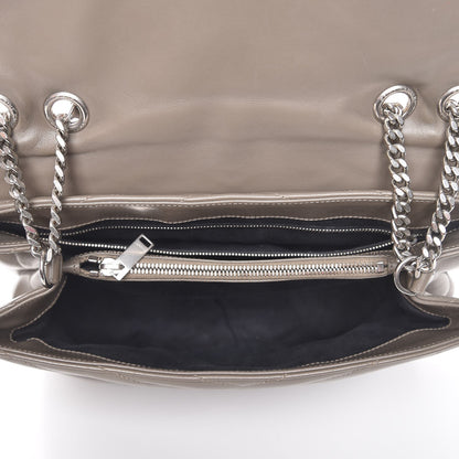 Saint Laurent Calfskin Y Quilted Monogram Medium Loulou Chain Satchel Fog 5 of 15