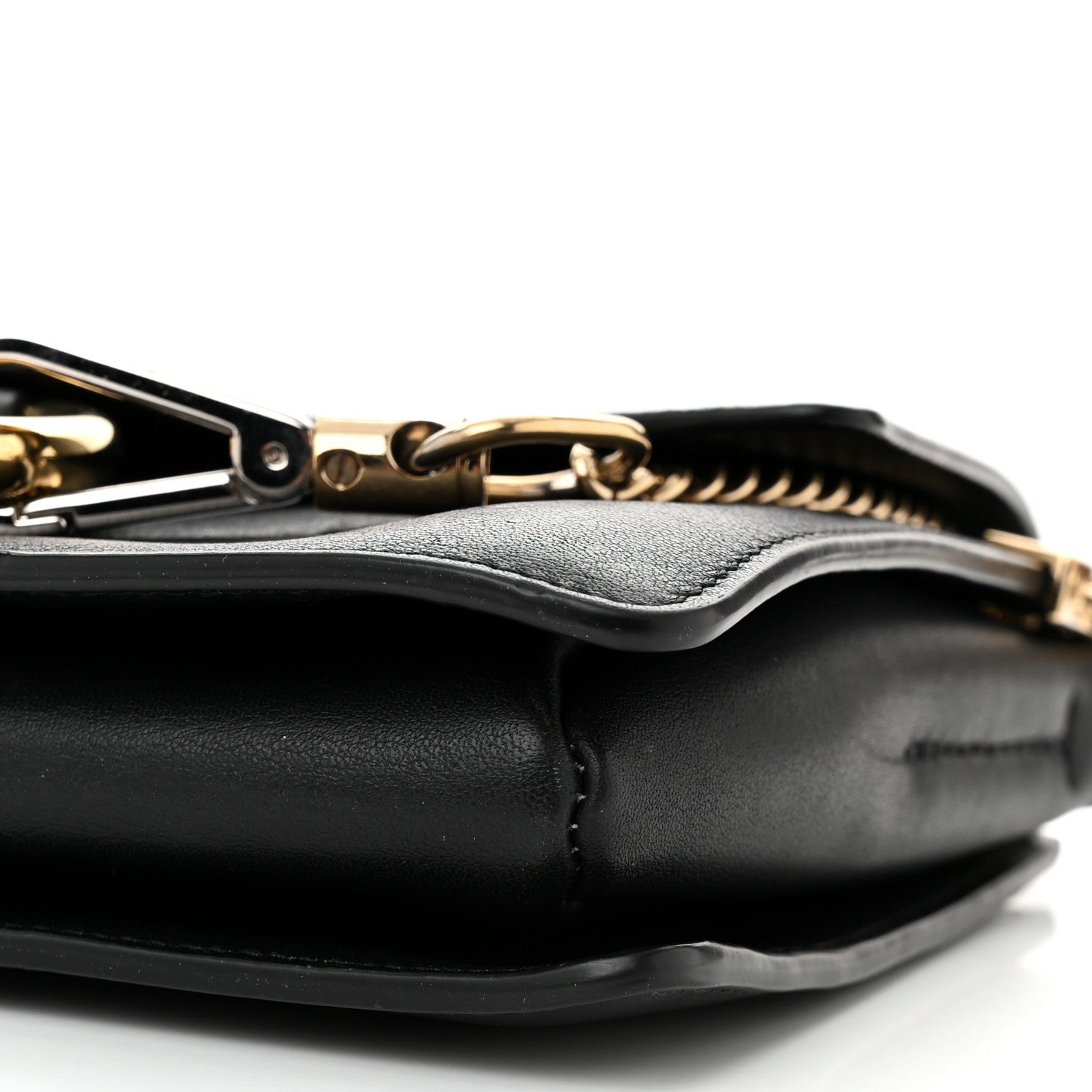 Chloe Suede Calfskin Small Faye Shoulder Bag Black 10 of 11