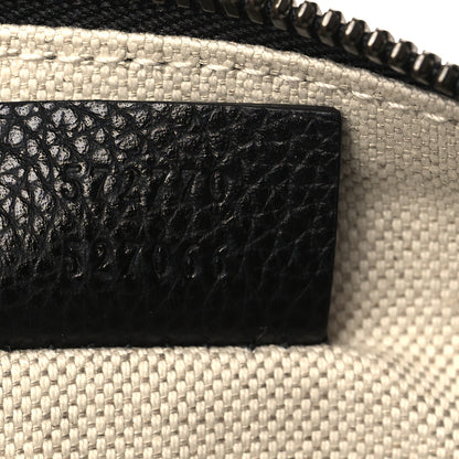 Gucci Pebbled Calfskin Logo Wristlet Black 7 of 7