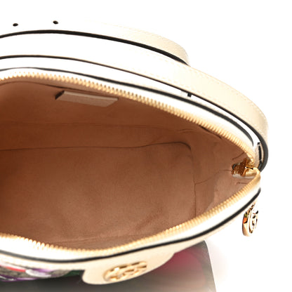 Gucci GG Supreme Monogram Flora Web GG Small Ophidia Dome Shoulder Bag White 5 of 12