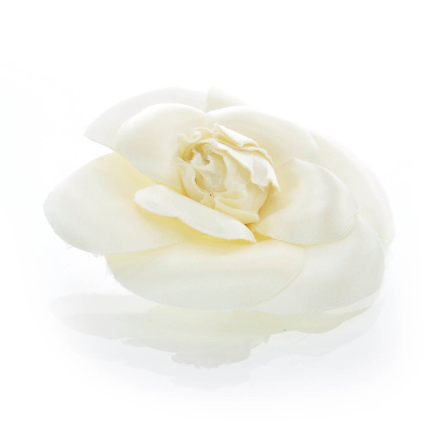 Satin Camellia Pin Brooch