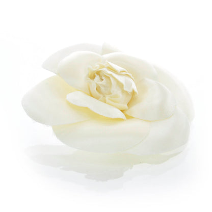 Chanel Satin Camellia Pin Brooch 2 of 6
