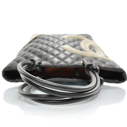 Chanel Calfskin Quilted Medium Cambon Tote Brown Beige 5 of 10
