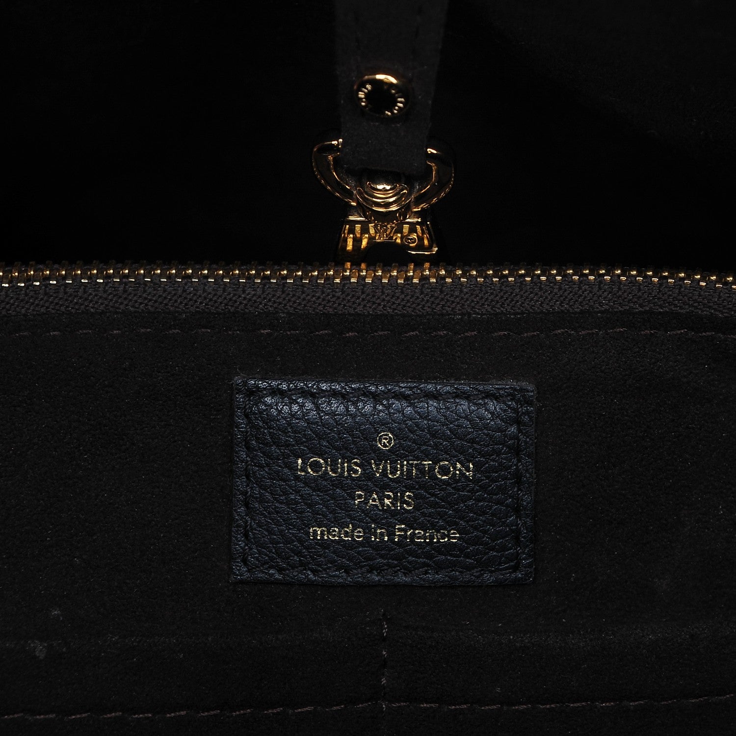 Louis Vuitton Calfskin Monogram Kimono Tote Black 6 of 6