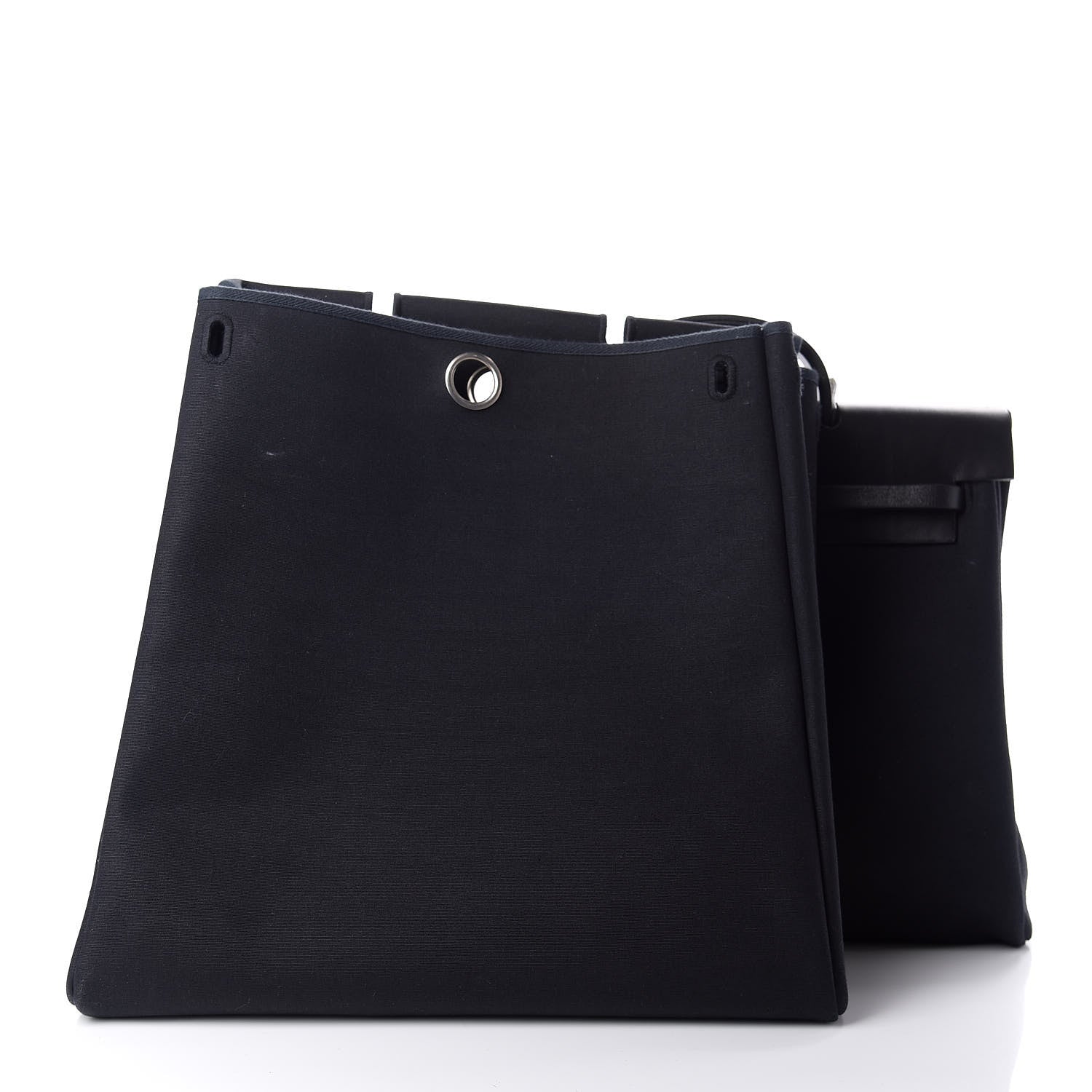 Hermes Toile Vache Calfskin Herbag 39 MM Black 2 of 14