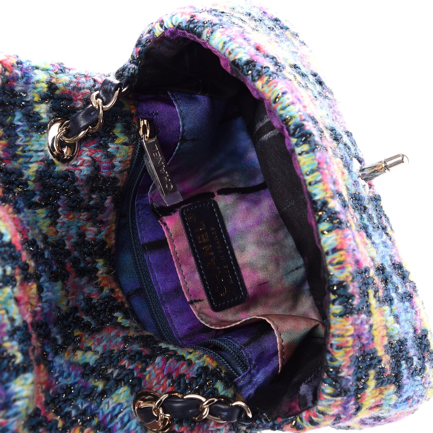 Chanel Knit Mini Rectangular Flap Multicolor 5 of 10