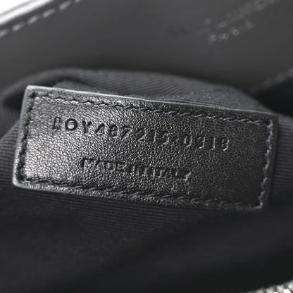 Saint Laurent Calfskin Y Quilted Monogram Large Loulou Chain Satchel Earth 7 of 10