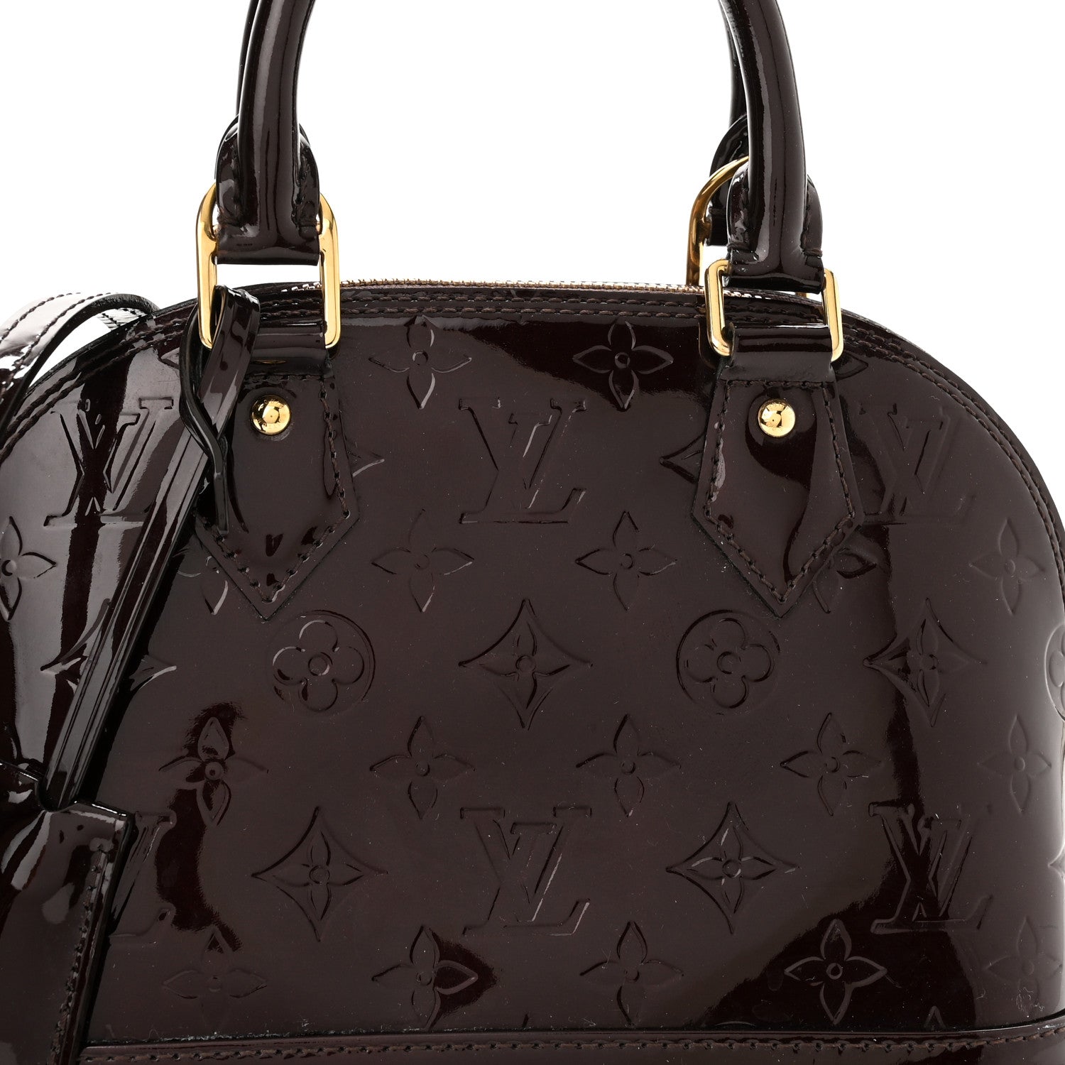 Louis Vuitton Vernis Alma BB Amarante 8 of 10