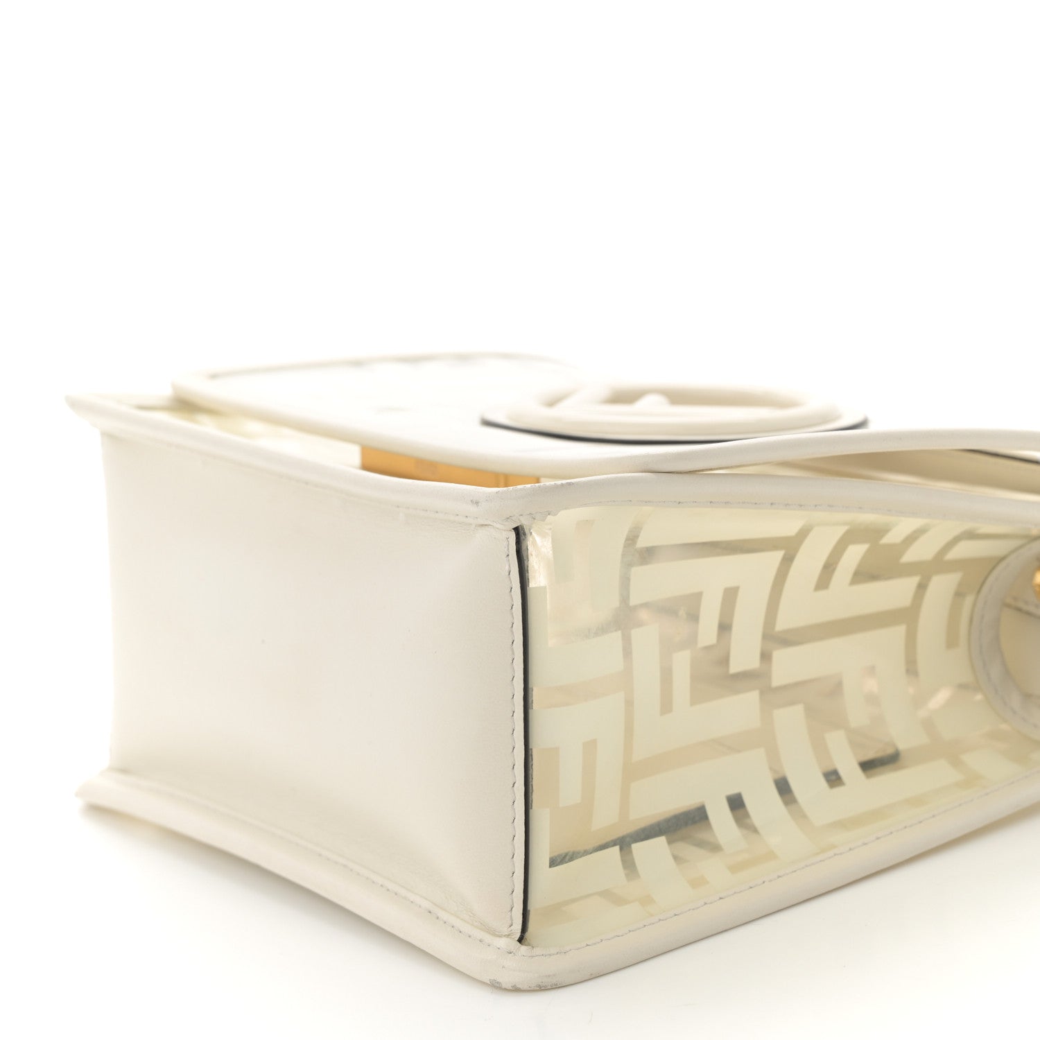 Fendi TPU FF Vitello Century F is Fendi Small Kan I Shoulder Bag White 9 of 9