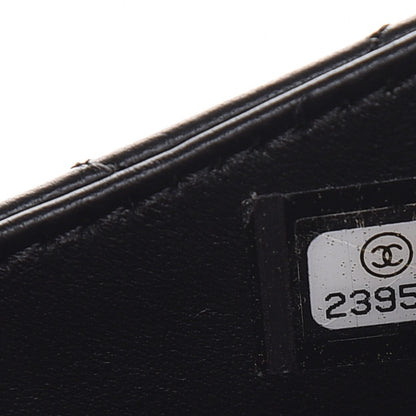Chanel Lambskin Quilted Classic Zip Pouch Black 7 of 7
