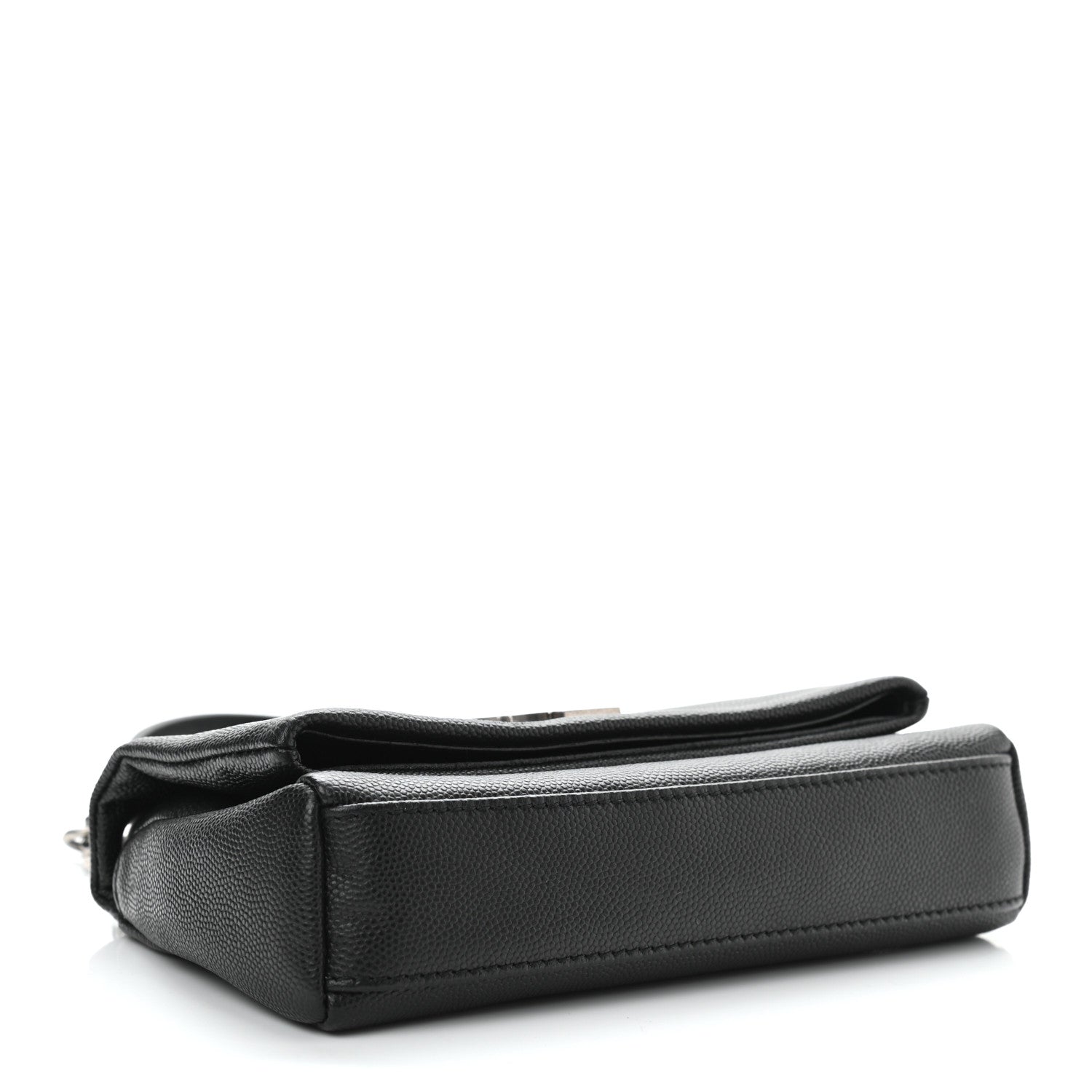 Saint Laurent Grain De Poudre Monogram Toy West Hollywood Fold-Over Bag Black 4 of 13