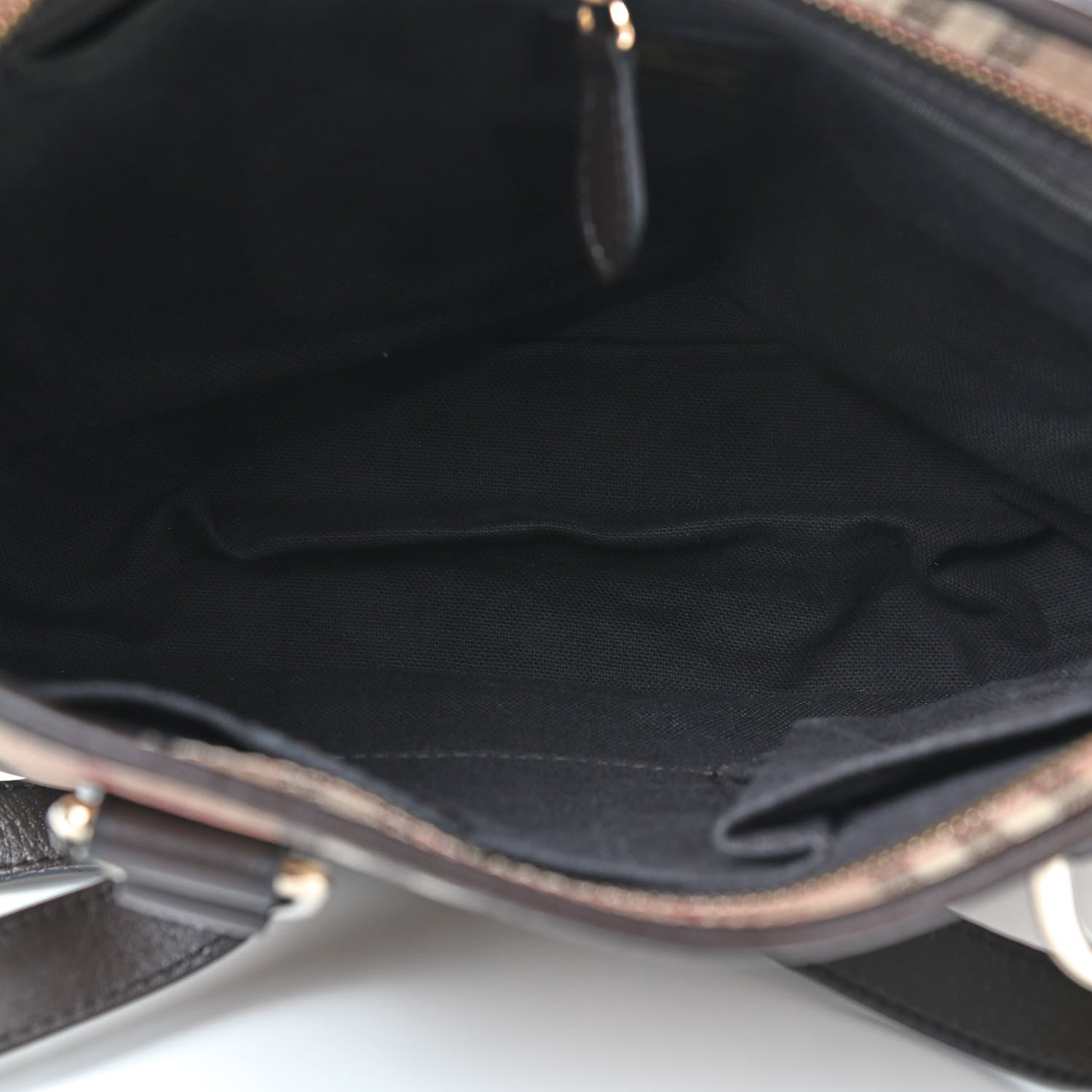 Burberry Haymarket Check Medium Regent Tote Chocolate 5 of 10