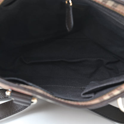 Burberry Haymarket Check Medium Regent Tote Chocolate 5 of 10