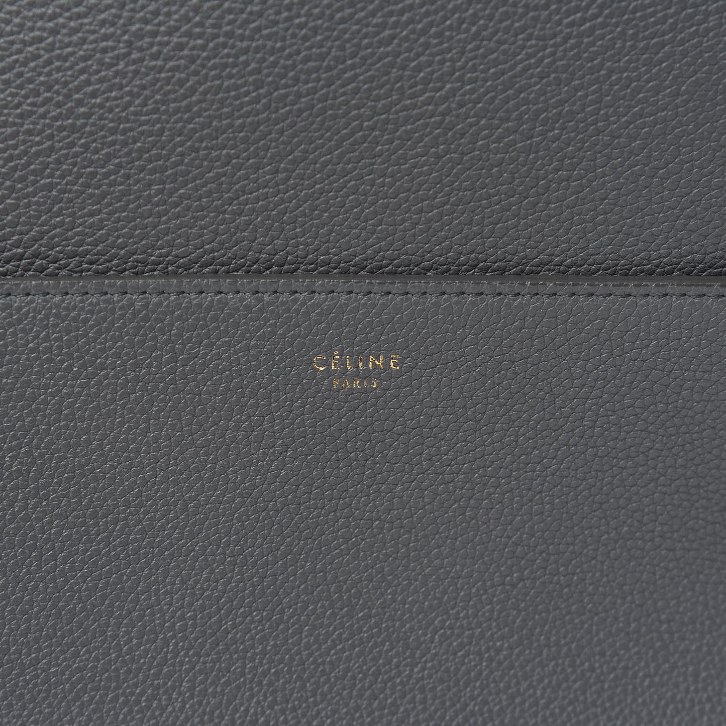 Soft Grained Calfskin Sangle Bucket Bag Kohl