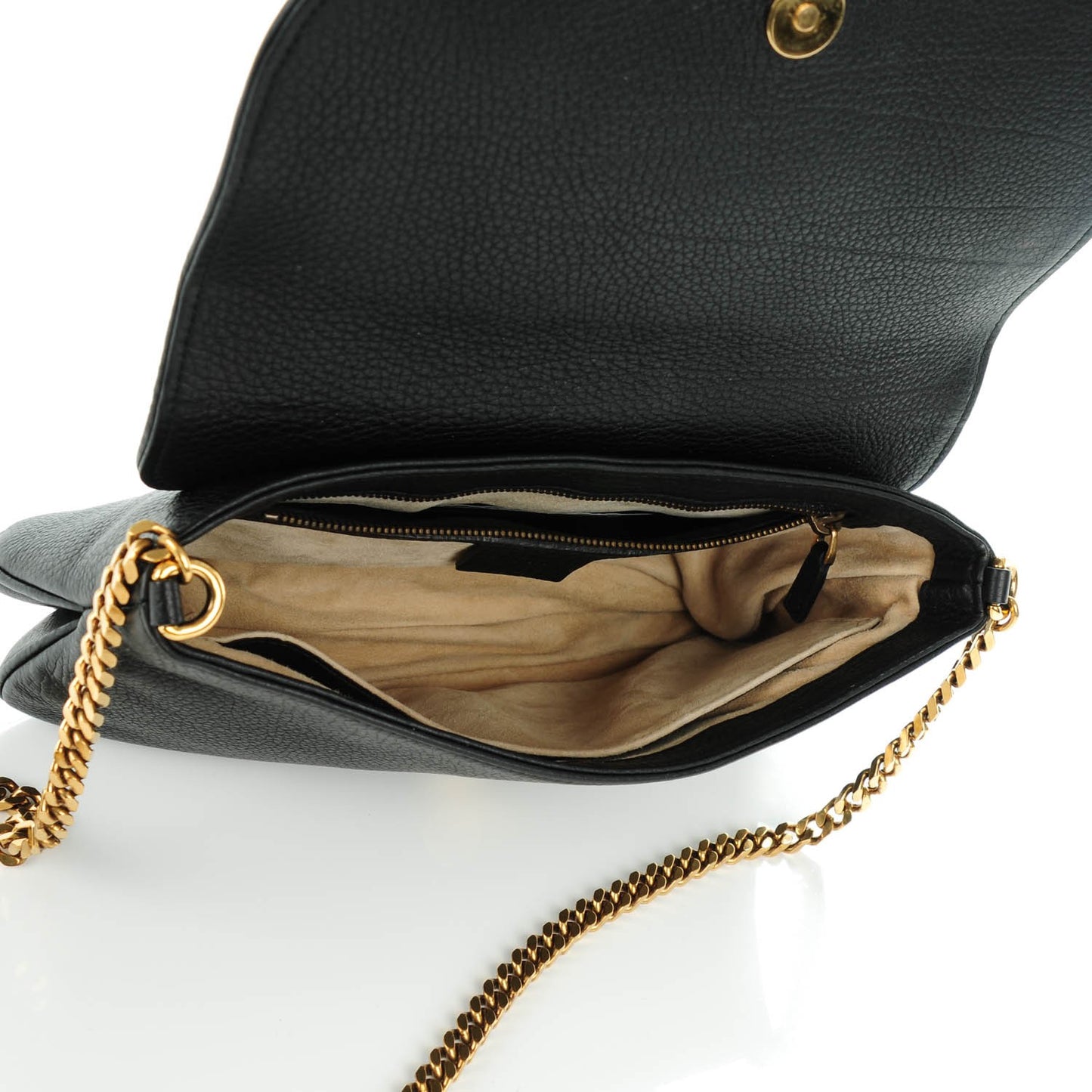 Calfskin Medium 1973 Chain Shoulder Bag Black
