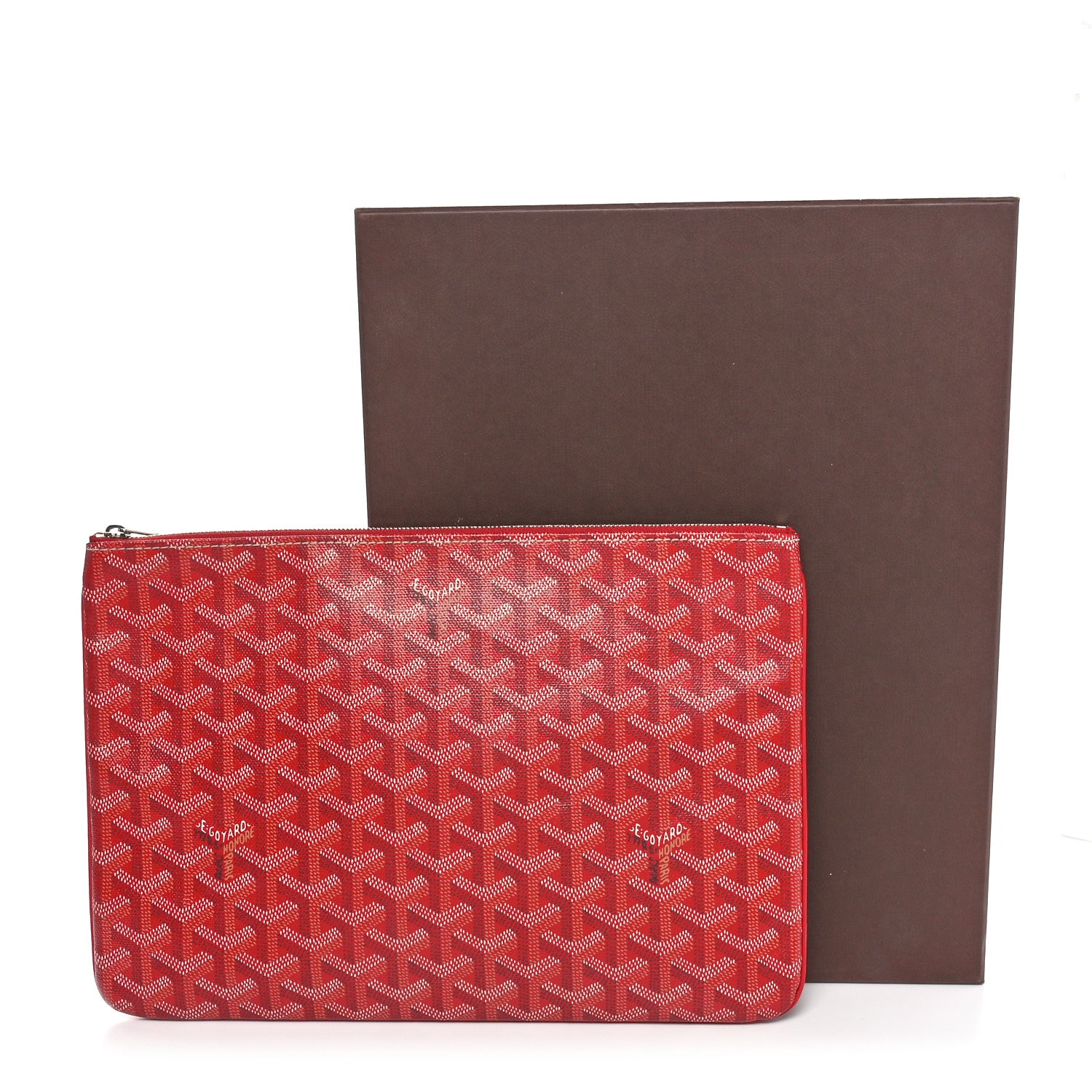 Goyard Goyardine Senat Pochette MM Red 10 of 10
