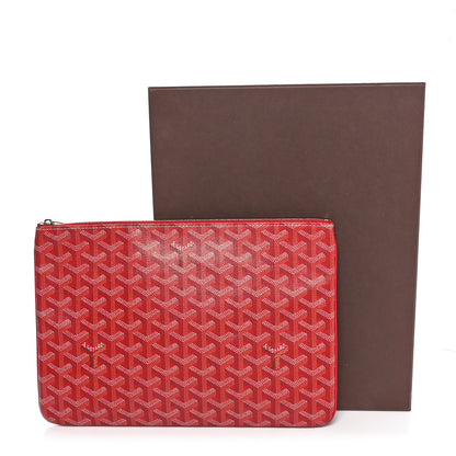 Goyard Goyardine Senat Pochette MM Red 10 of 10