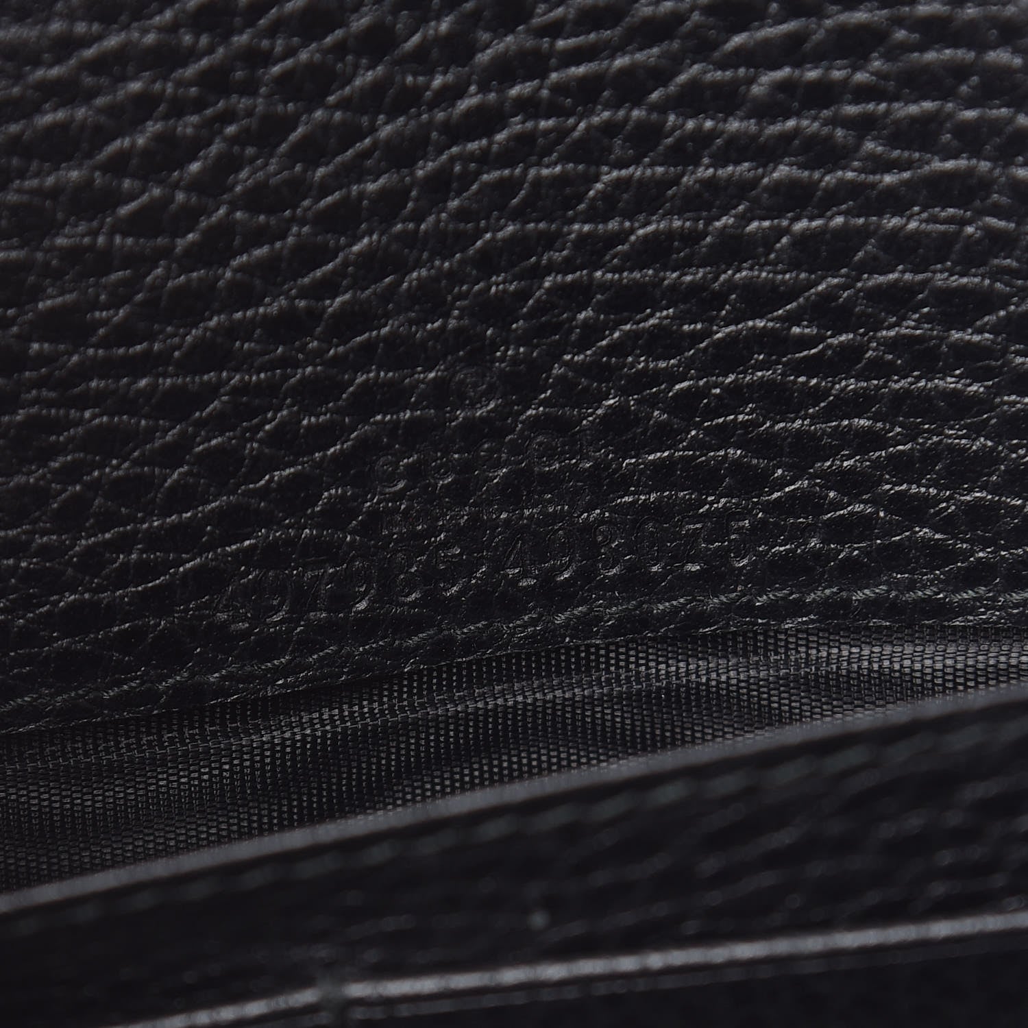 Gucci Calfskin Mini GG Marmont Chain Wallet Black 6 of 13