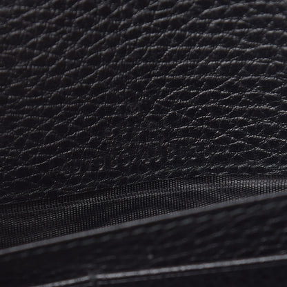 Gucci Calfskin Mini GG Marmont Chain Wallet Black 6 of 13