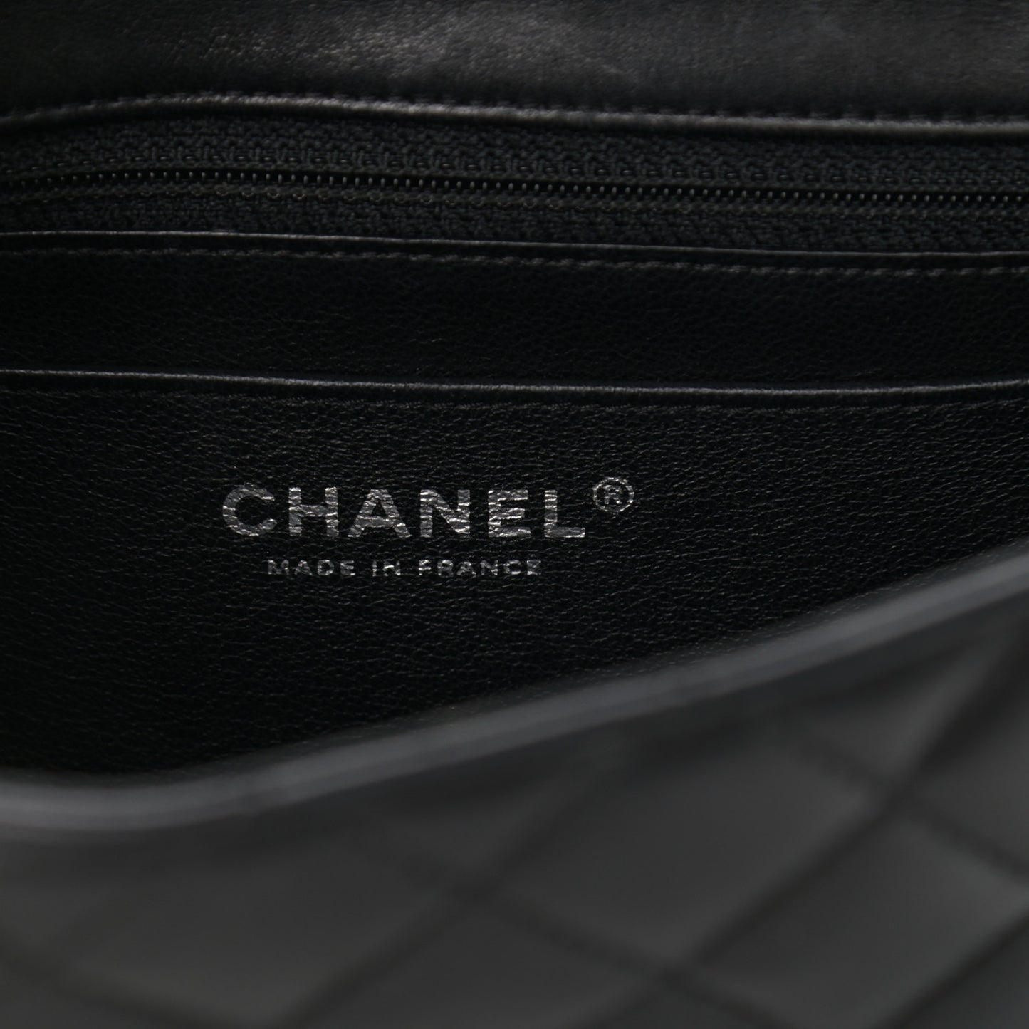 Lambskin Quilted Mini Rectangular Flap Black