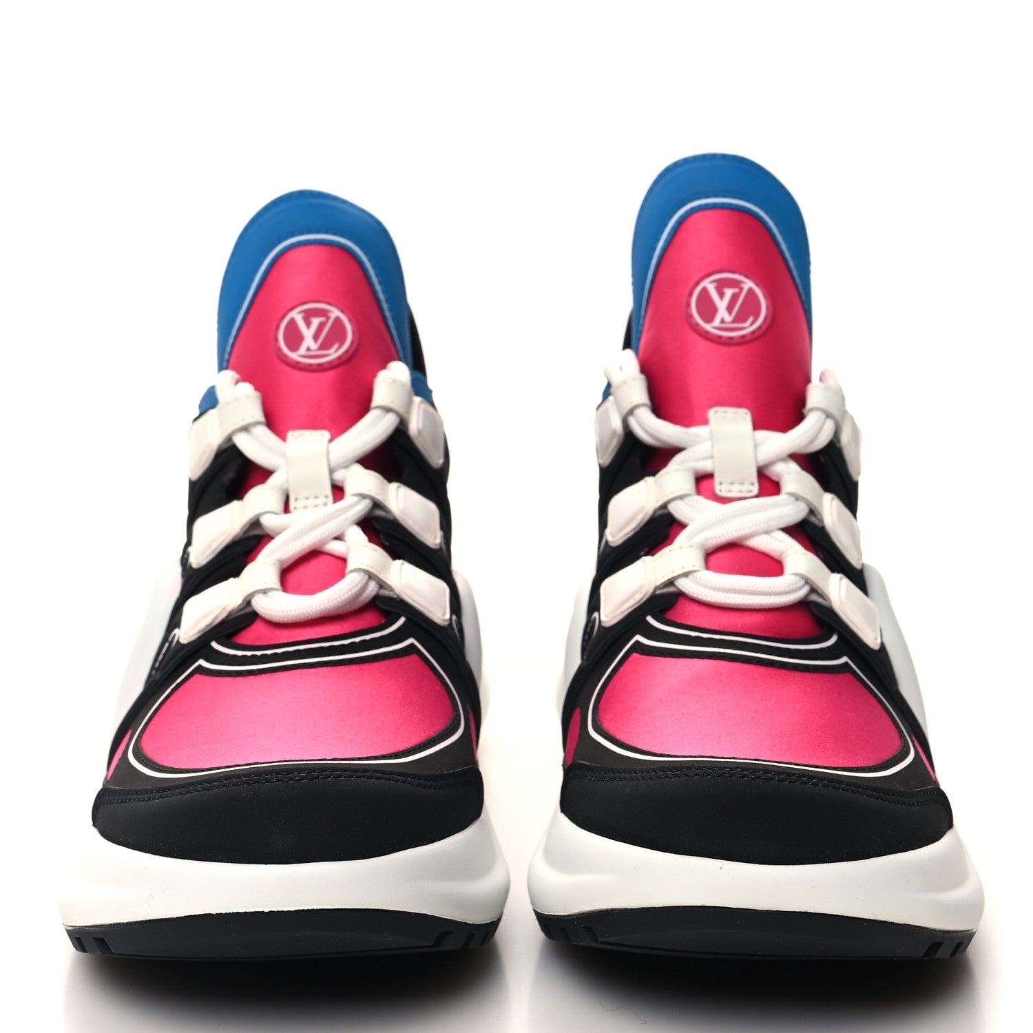Louis Vuitton Calfskin Technical Satin LV Archlight Sneakers 37 Rose Pop Pink 2 of 8
