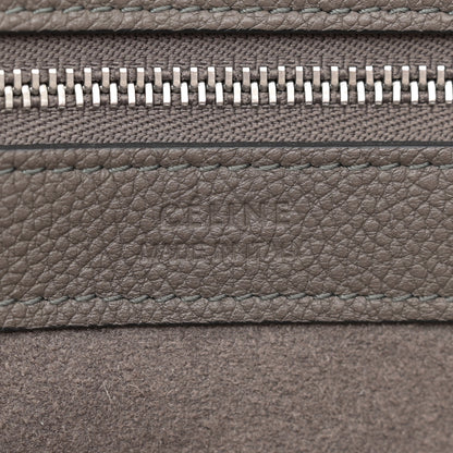 Celine Soft Grained Calfskin Small Belt Cabas Phantom Medium Grey 6 of 15