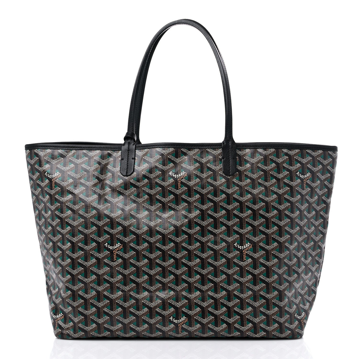 Goyard Goyardine Saint Louis Claire Voie PM Black Green 3 of 9