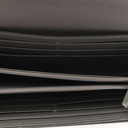 Chanel Caviar Quilted Large Boy Gusset Flap Wallet Grey 5 of 9