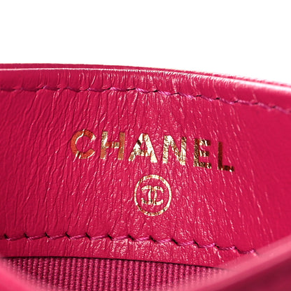 Chanel Caviar Quilted Card Holder Fuchsia 6 of 9