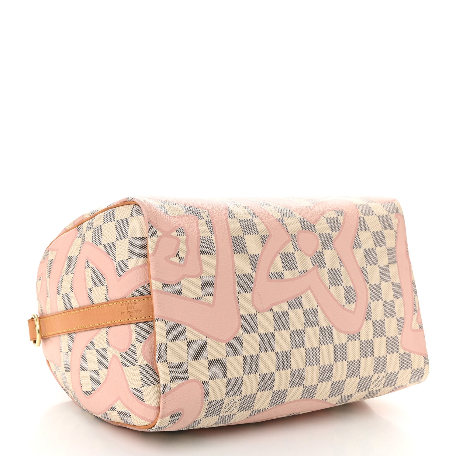 Louis Vuitton Damier Azur Tahitienne Speedy Bandouliere 30 Rose Ballerine 4 of 10