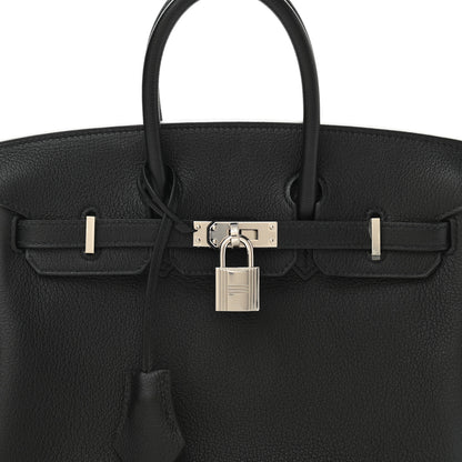 Hermes Taurillon Novillo Birkin 25 Black 6 of 10