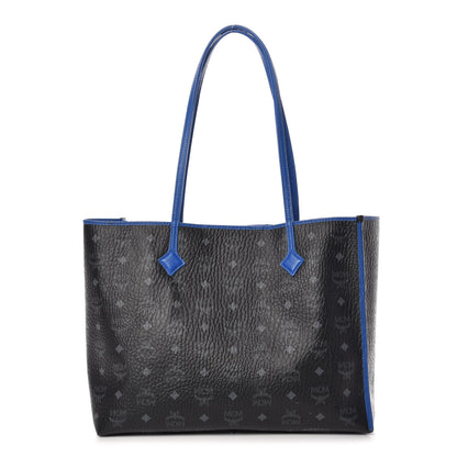 MCM Visetos Medium Shopper Tote Black 1 of 15