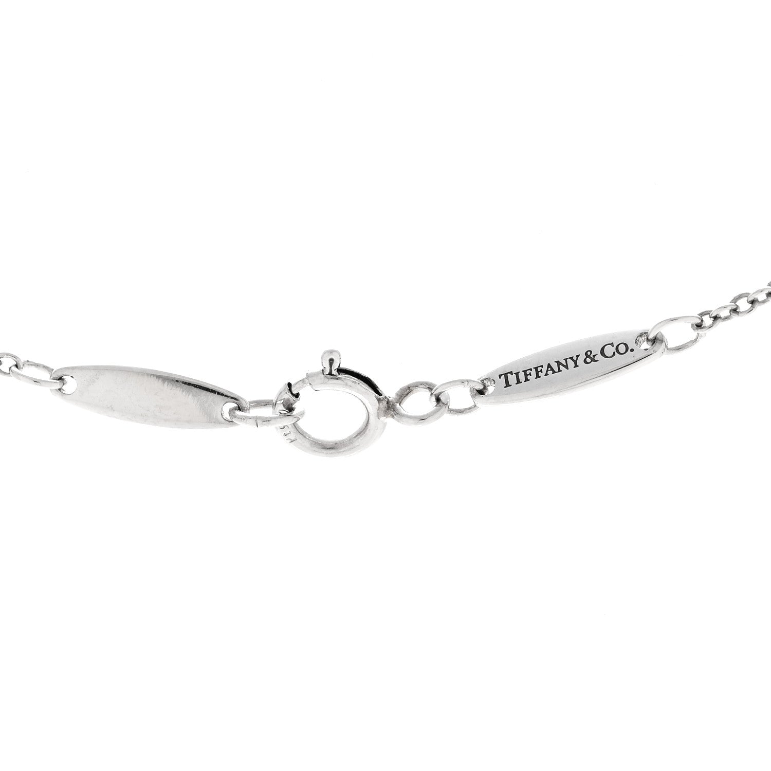 Tiffany Platinum Ruby Elsa Peretti Color By The Yard Pendant Necklace 5 of 5