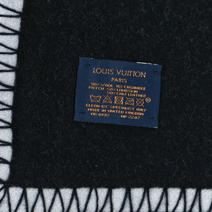Louis Vuitton Wool Cashmere Satellite Blanket Black 3 of 3