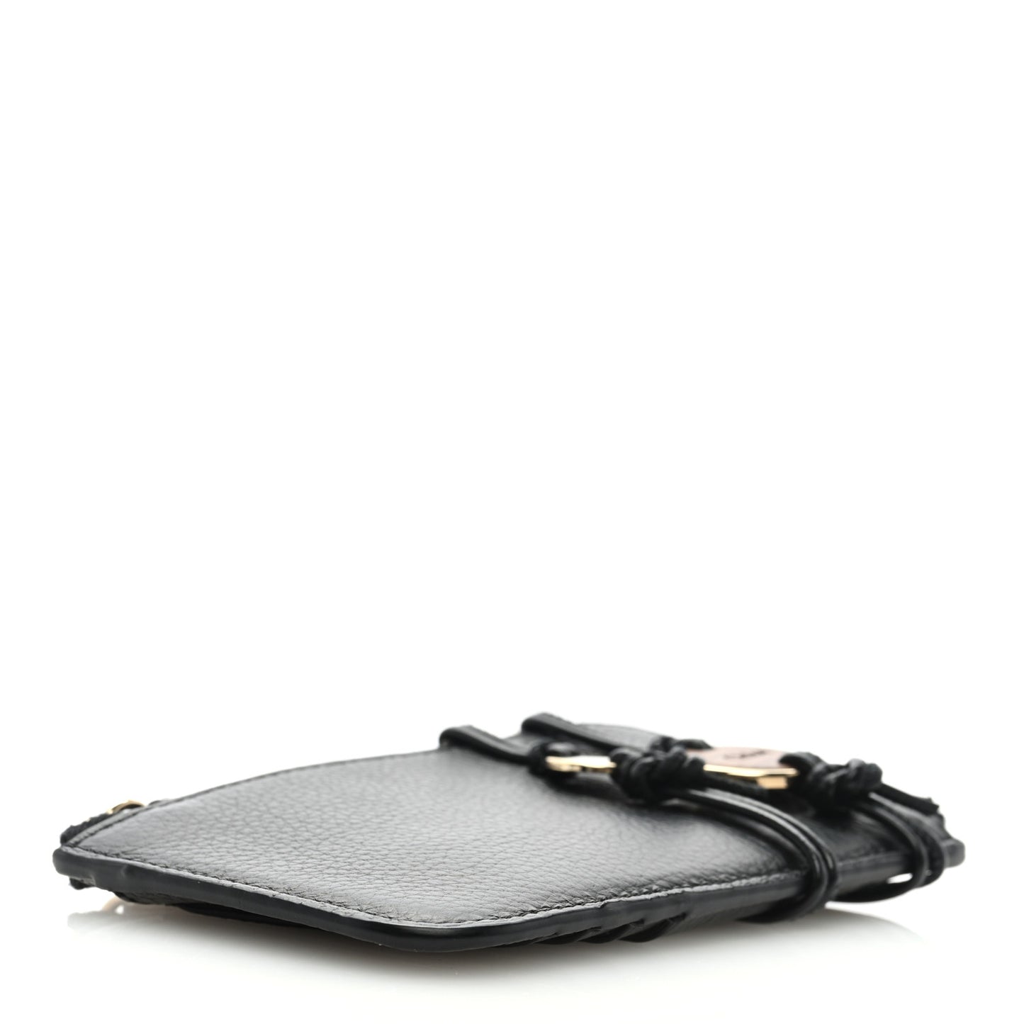 Calfskin Small Malou Purse With Card Slots Black