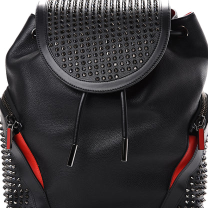 Christian Louboutin Calfskin Spiked Explorafunk Backpack Black 6 of 11