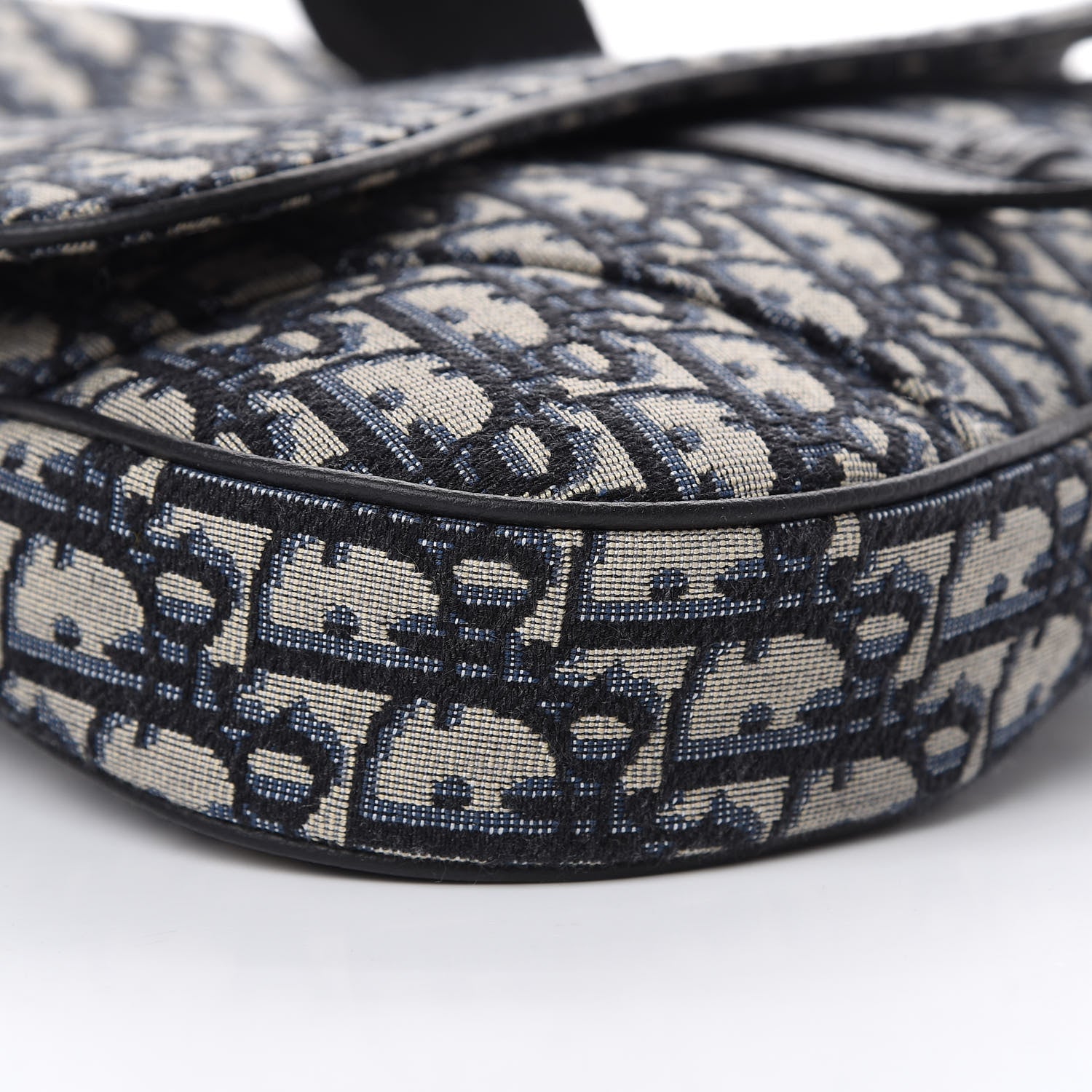Christian Dior Oblique Mens Saddle Bag Blue 8 of 10