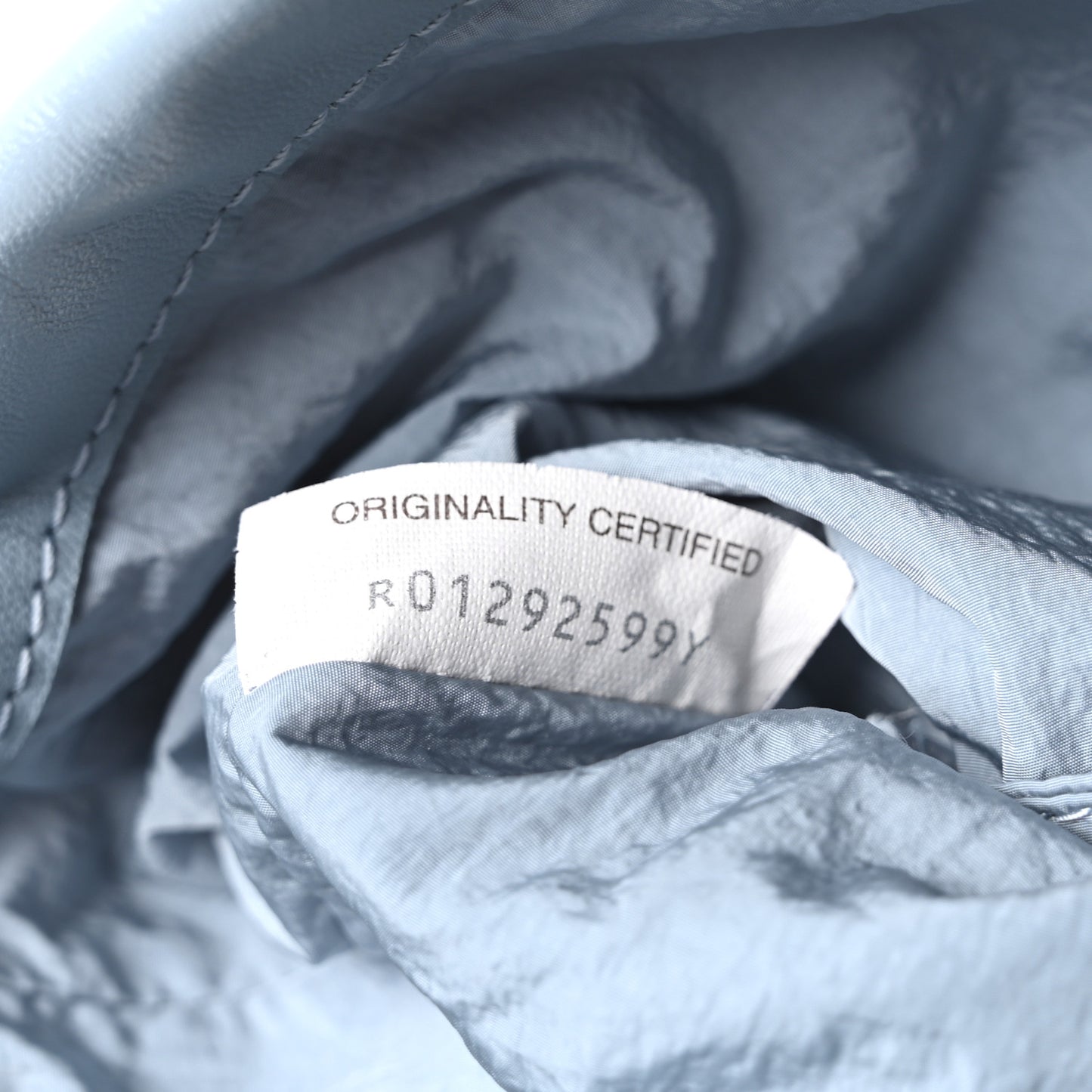 Nappa Intrecciato Small Dustbag Mineral