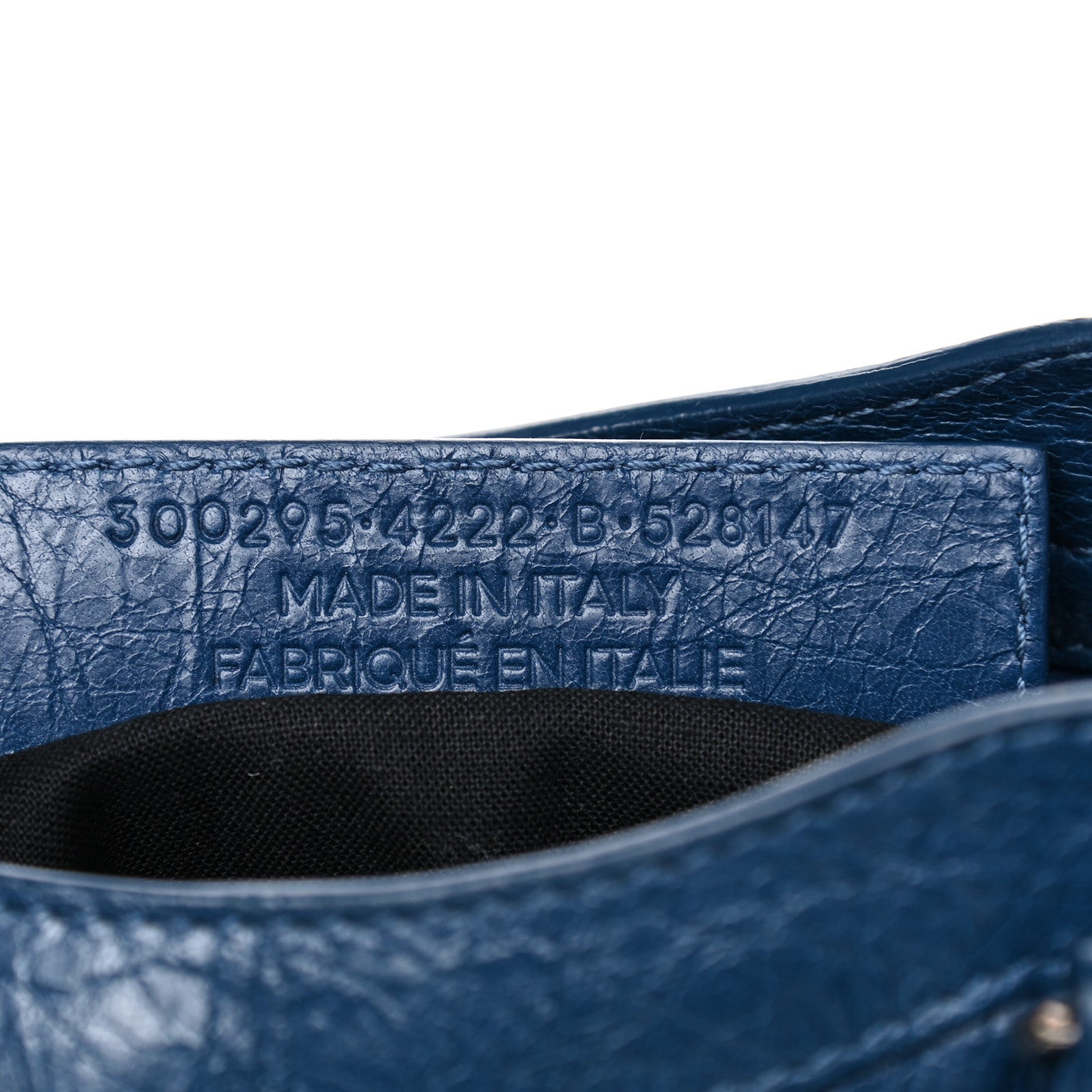 Balenciaga Agneau Classic Silver Hardware Mini City Bleu Profond 6 of 19