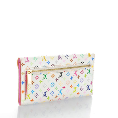 Louis Vuitton Monogram Multicolor Eugenie Wallet White Litchi 3 of 7