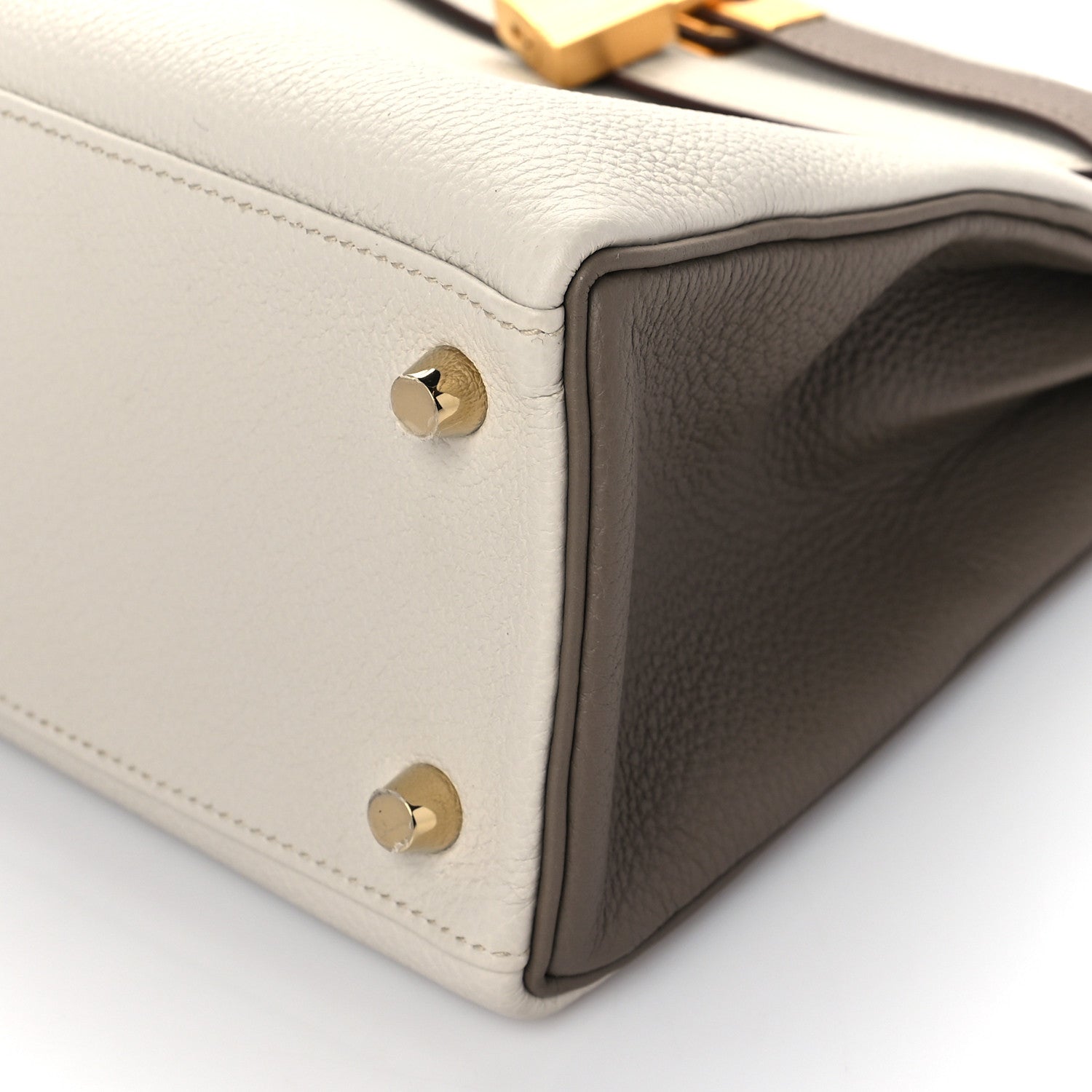 Hermes Togo Horseshoe Kelly Retourne 25 Beton Etoupe 9 of 10