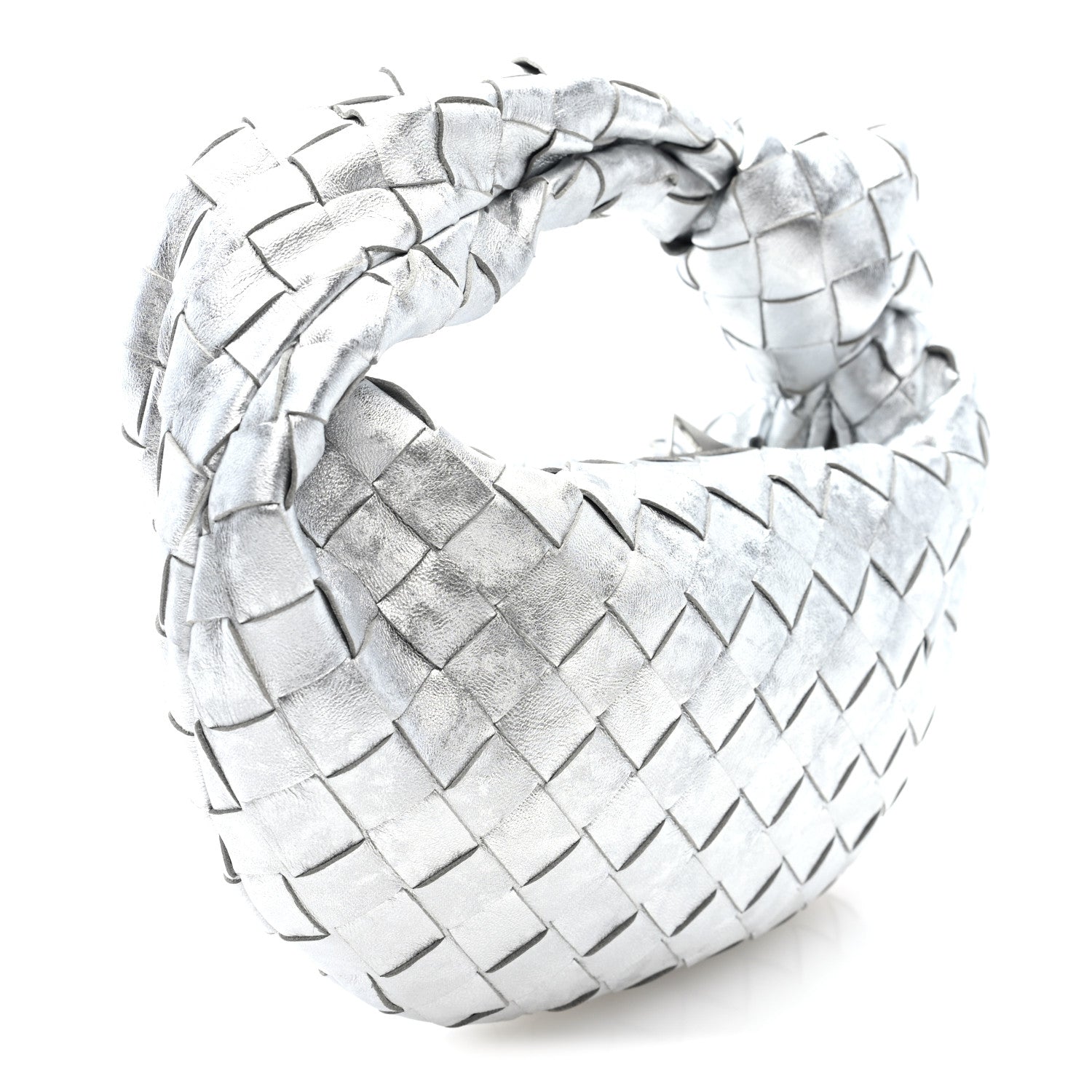 Bottega Veneta Metallic Nappa Intrecciato Mini Jodie Silver 3 of 9