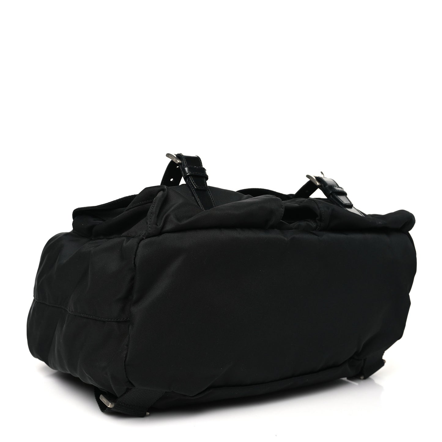 Tessuto Nylon Saffiano Medium Backpack Black