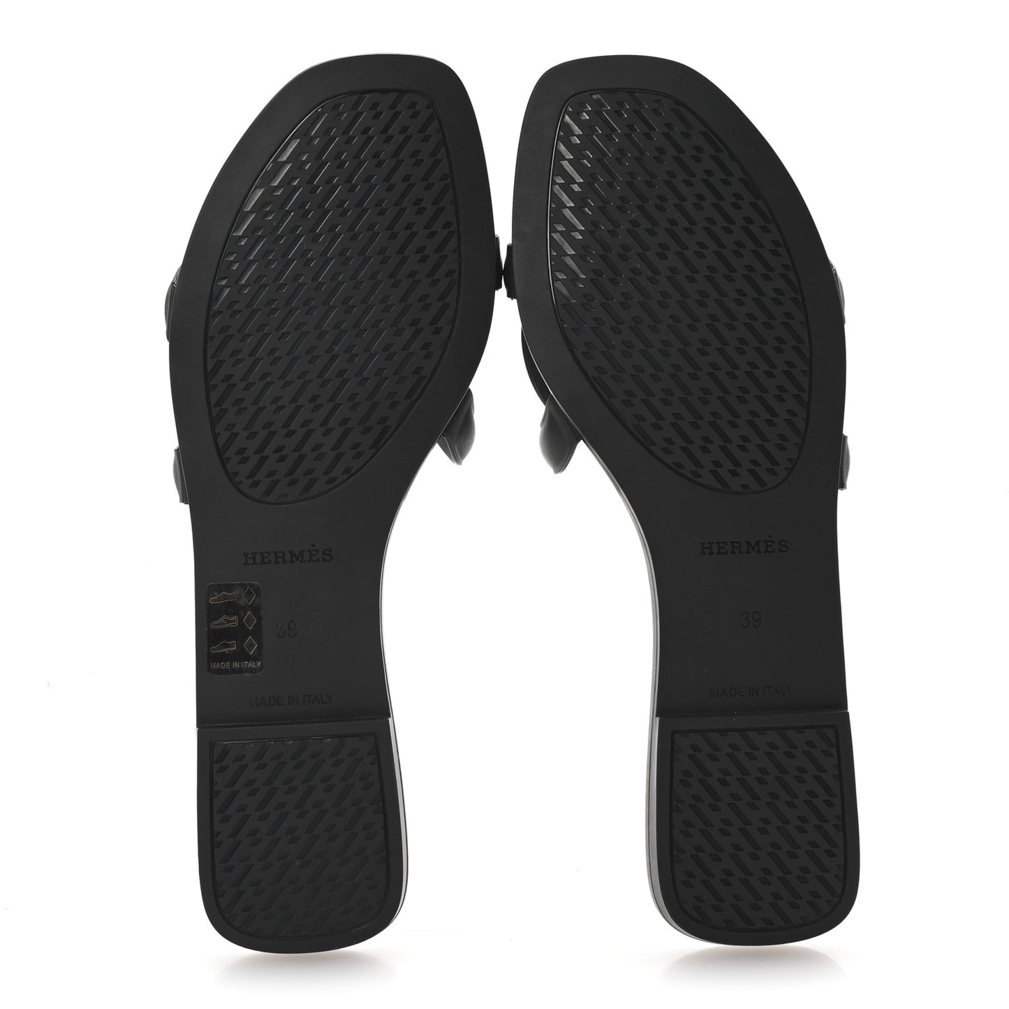 Rubber Aloha Sandals 39 Black