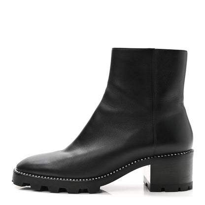 Jimmy Choo Grained Calfskin Crystal Embellished Mava Boots 40 Black 1 of 11