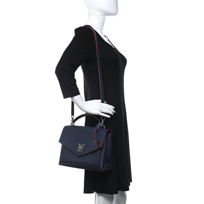 Louis Vuitton Soft Calfskin My Lockme Top Handle Marine Rouge 2 of 10