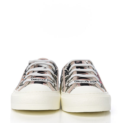 Christian Dior Canvas Rosa Mutabilis Embroidered Womens Walk'N'Dior Low Top Sneakers 36 Multicolor 2 of 9