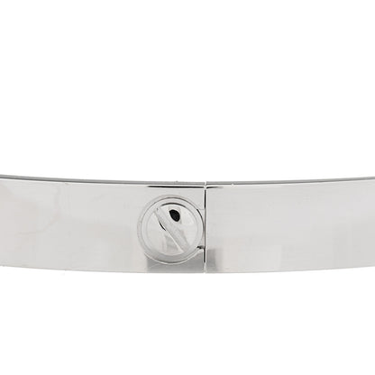 Cartier 18K White Gold 4 Diamond Love Bracelet 19 5 of 9