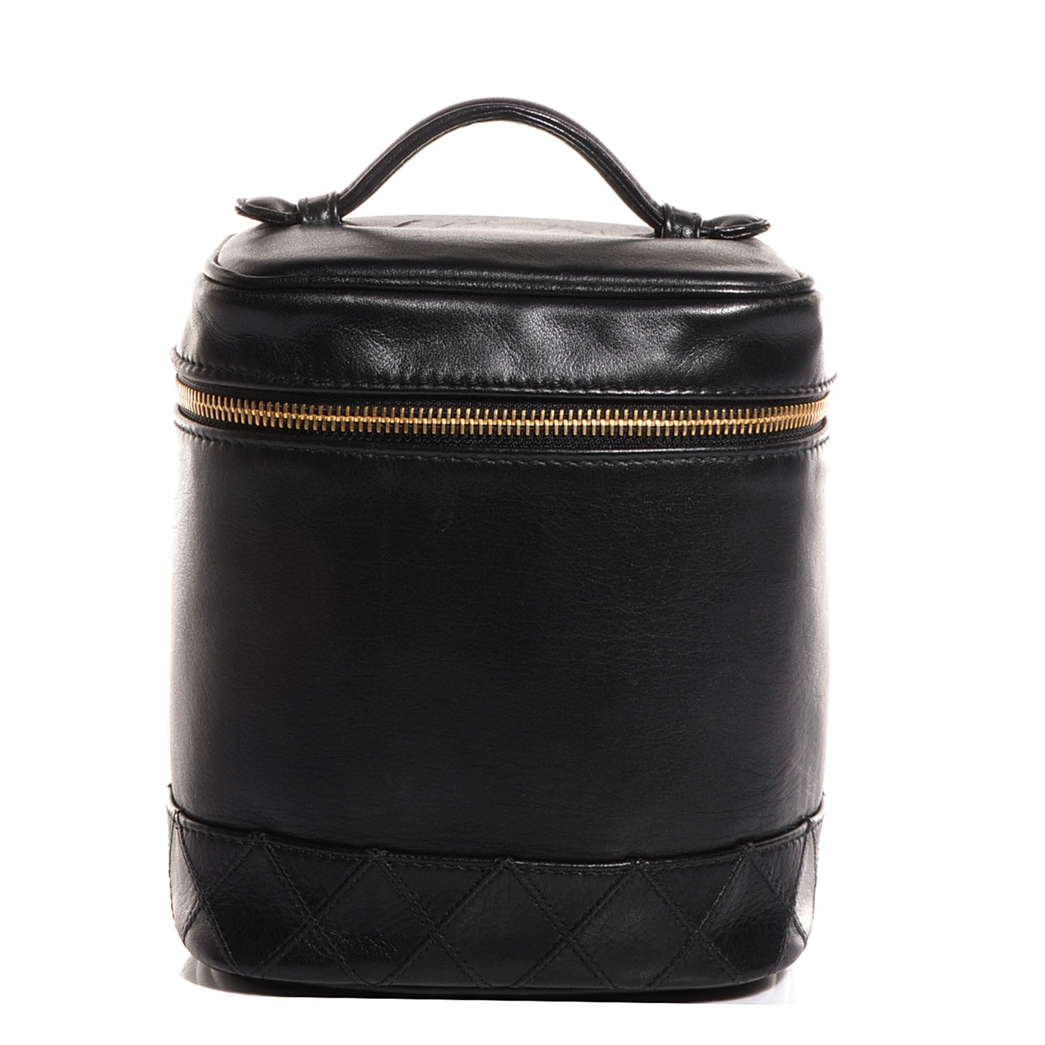 Chanel Lambskin Vanity Cosmetic Case Black 1 of 9